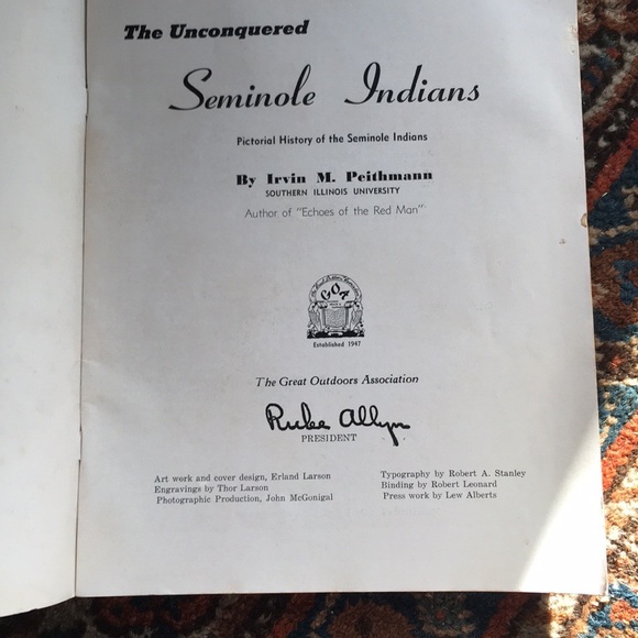 Rare Irvin Peithmann Seminole Indian picture book - Picture 3 of 8